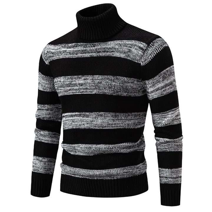 CARLO - HERRENSTRICKPULLOVER MIT STEHKRAGEN