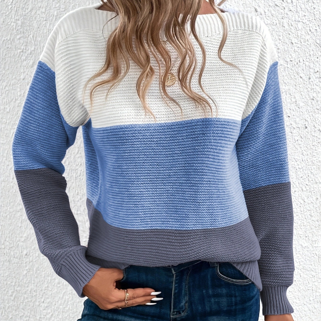 FLORA - MODISCHER GESTREIFTER PULLOVER