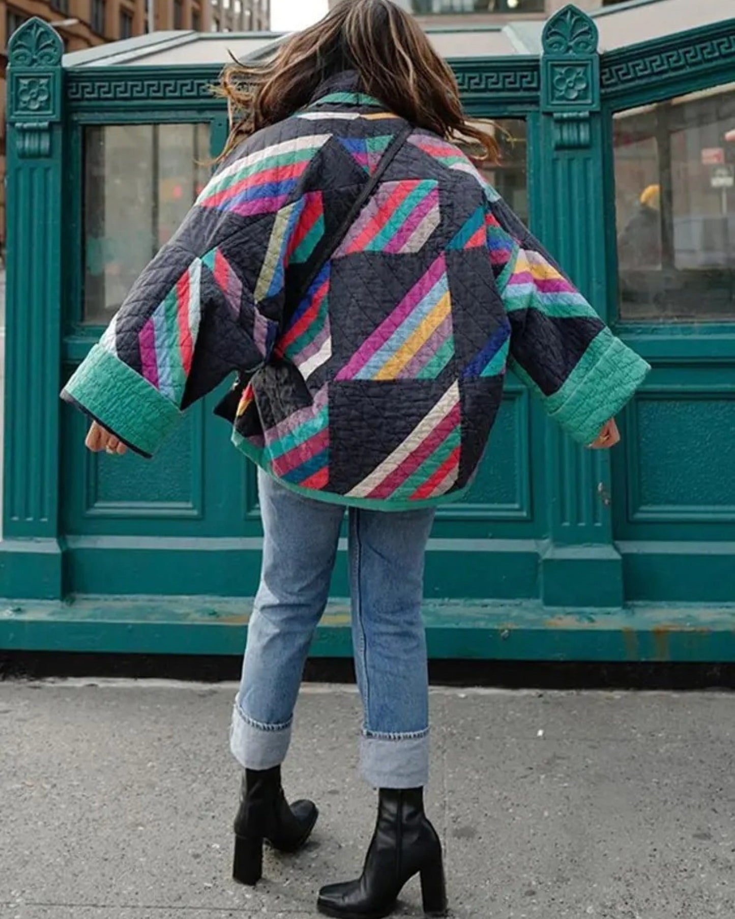 KAIA - CHAQUETA VINTAGE ÜBERGRÖSSE