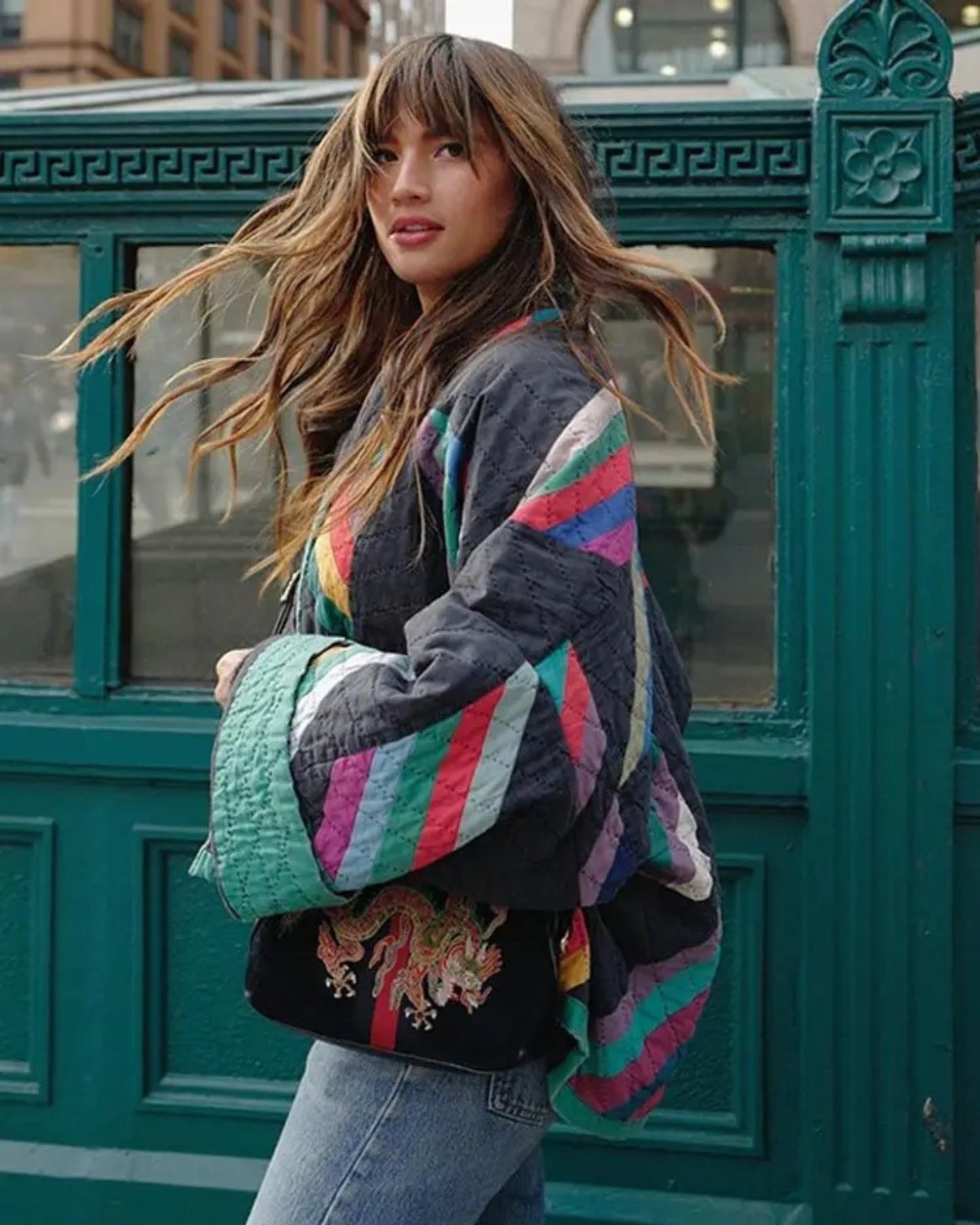 KAIA - CHAQUETA VINTAGE ÜBERGRÖSSE