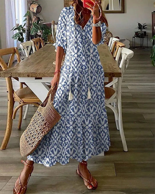 AVA - ELEGANTES BOHO-KLEID
