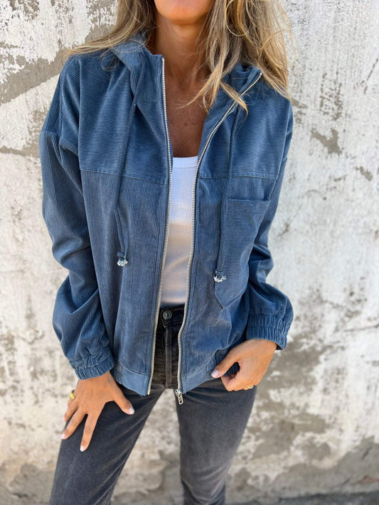 ARIELLEE - FREIZEITJACKE MIT KAPUZE UND REISSVERSCHLUSS