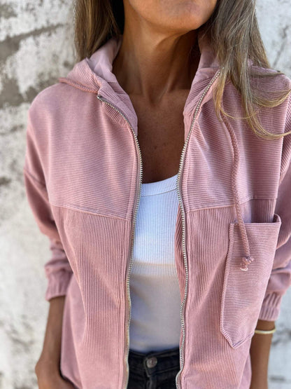ARIELLEE - FREIZEITJACKE MIT KAPUZE UND REISSVERSCHLUSS