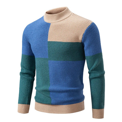 CARLO - HERRENSTRICKPULLOVER MIT STEHKRAGEN