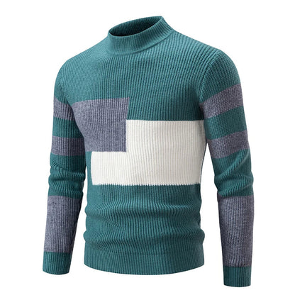 CARLO - HERRENSTRICKPULLOVER MIT STEHKRAGEN