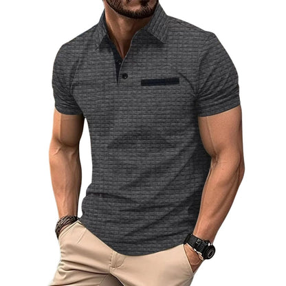 MATHIAS - POLOSHIRT MIT JACQUARD-KAROMUSTER