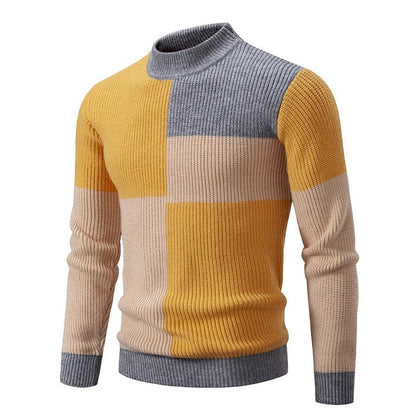 CARLO - HERRENSTRICKPULLOVER MIT STEHKRAGEN