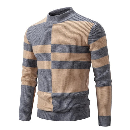 CARLO - HERRENSTRICKPULLOVER MIT STEHKRAGEN